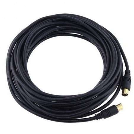S-Video 20m kabel, hane-hane, 4-stifts mini-DIN