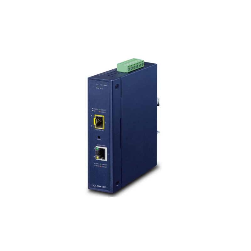 Managed Medie omvandlare RJ45 till fiber. RJ45 Gigabit till 2,5Gbit SFP-modul