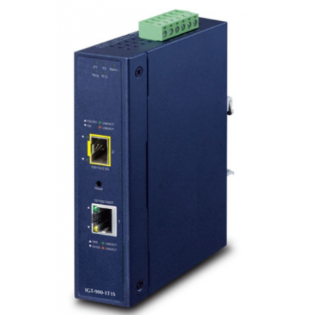 Managed Medie omvandlare RJ45 till fiber. RJ45 Gigabit till 2,5Gbit SFP-modul