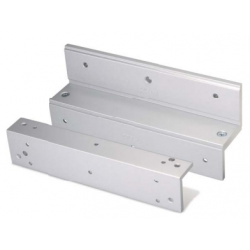 Z-fäste till DOOR-MAGNET-V8. 3 delar i extruderad aluminium. För inre dörren