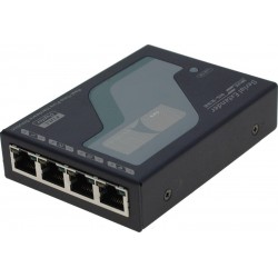 4-portars RS232-förlängare: 900 m räckvidd, full duplex multiplexer