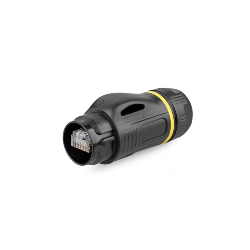 IP67 Vattentät plasthus för RJ45 UTP-patchkabel.