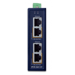 2 x PoE+ injektor 2 x PoE+ PSE og 2 x LAN. Gigabit. Mid-span injektor