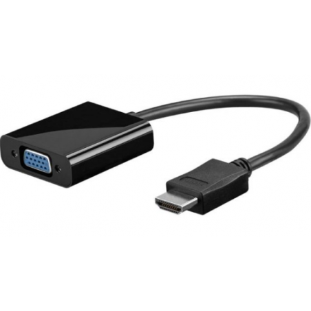 HDMI HD till VGA Adapter omvandlare. HDMI hane, 20 cm kabel, VGA hona