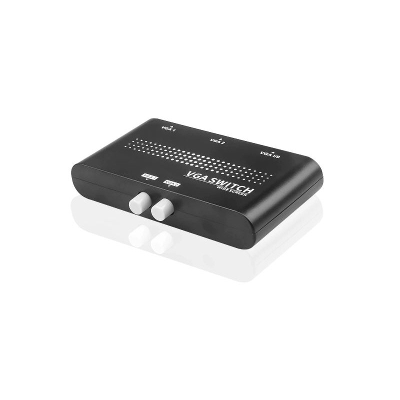 2 VGA-port haneeeuell switch box. 2 x DB15HD hon / haneee från DB15HD