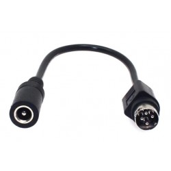 DC-adapter Plug to Jack-kontakt | 5,5x2,1mm/2,5mm