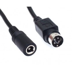 DC-adapter Plug to Jack-kontakt | 5,5x2,1mm/2,5mm