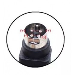 DC-adapter Plug to Jack-kontakt | 5,5x2,1mm/2,5mm