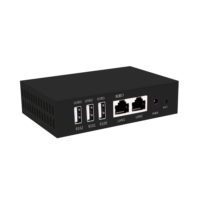 4-portars virtuell USB 2.0 Device Server