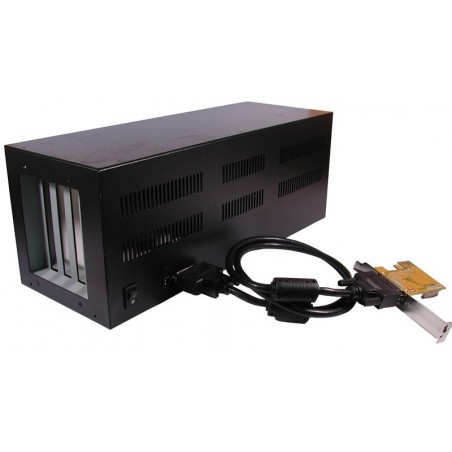 PCI Express till 4 X PCI-kortplats. PCI Express-kort i PC ger 4 extra PCI-platser