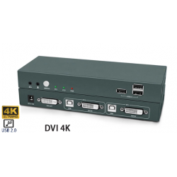 2 Port KVM växlar till DVI, USB och AUDIO DANBIT A/S