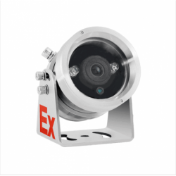 2MP ATEX Zone 1 och 2 CLASS IIC IP Bullet-kamera i 304 stålhölje, IP66, 4mm objektiv. IR. PoE och 12VDC