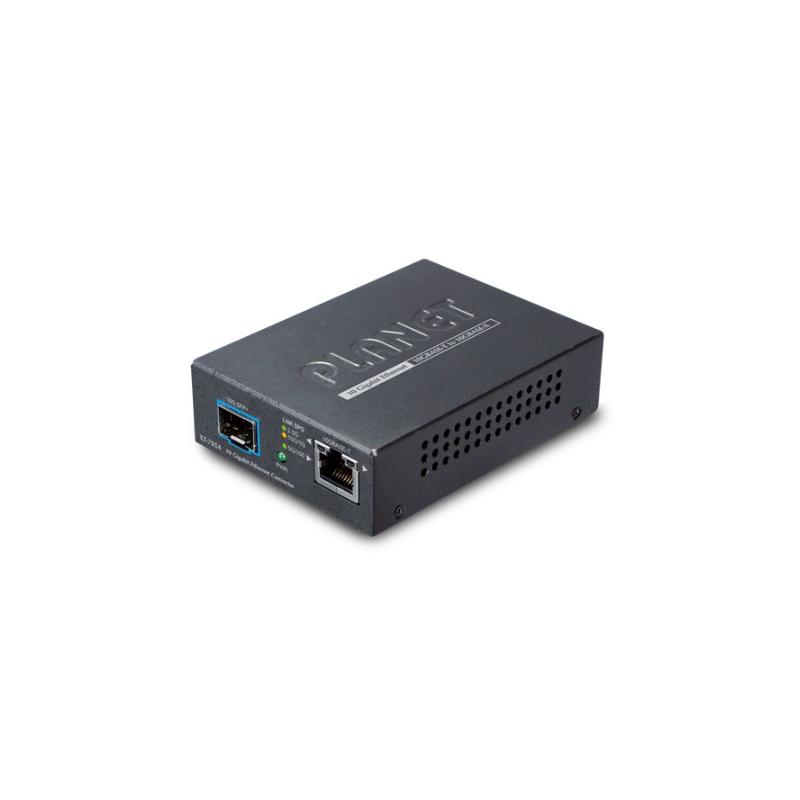 Mediekonverterare RJ45 för fiber. RJ45 10Gbit/5Gbit/2,5Gbit/1Gbit/100Mbit. Fiber 10Gbit SFP+