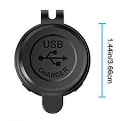 Kombinationsuttag USB-C PD USB-A Cigarruttag rundt vattentätt panelmontering, USB-laddare för båt, bil, lastbils