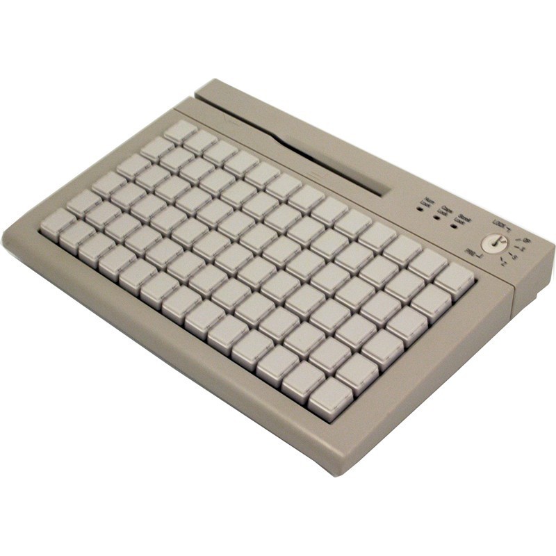 S78A PS2 POS programmerbart tangentbord med MCR Keylock 78Key Programmerbart tangentbord POS med PS/2 mini DIN6 gränssnitt