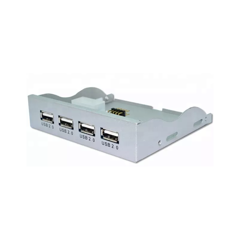4-portars USB HUB för installation i PC 3,5"