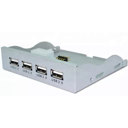 4-portars USB HUB för installation i PC 3,5"
