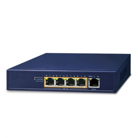 PoE repeater med 4 utgångar