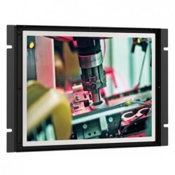 15" Industriell pekskärm med open frame eller panelfäste 300cd/m2, Vesa, touch HDMI, VGA, DVI, A/V