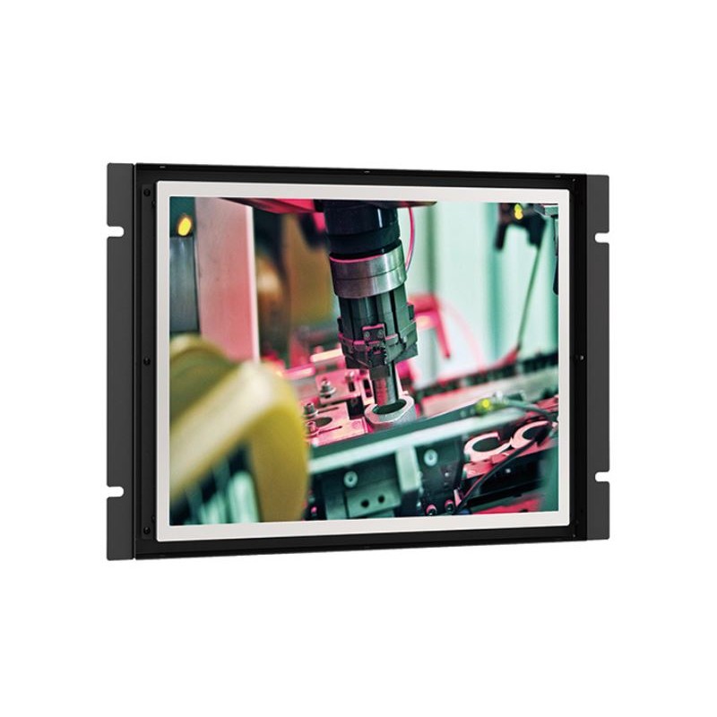 15" Industriell pekskärm med open frame eller panelfäste 300cd/m2, Vesa, touch HDMI, VGA, DVI, A/V