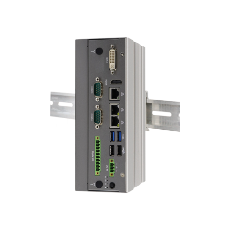 EMBEDDED FANLESS PC TPM2,  RS232, USB, DIN montage, SIM, IOT Gateway,