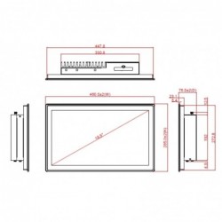18,5 widescreen panel pc barbone, 8/9:e generationens Intel i7/i5/i3 & Celer...