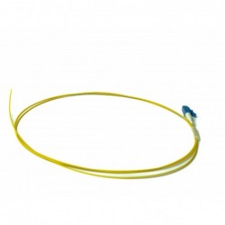 Pigtail fiberkabel Single mode, LC-PC 0,5, 9 / 125my, gul, LSZH, Simplex