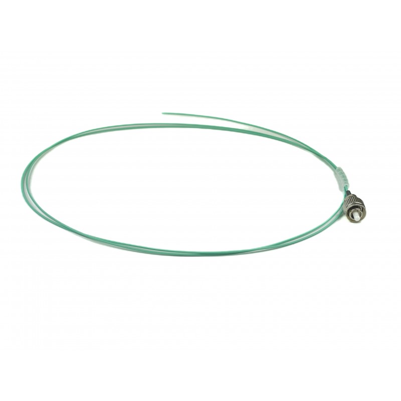 Pigtail fiberkabel Multi-läge, FC-PC 0,5, 50 / 125my, OM3, Aqua, LSZH, Simplex