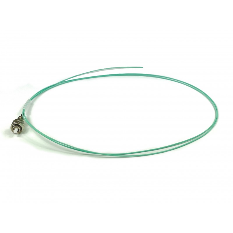 Pigtail fiberkabel Multi-läge, FC-PC 0,5, 50 / 125my, OM3, Aqua, LSZH, Simplex