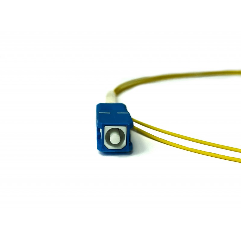 Pigtail fiberkabel Single Mode SC-PC, 2m, 9 / 125my, gul, LSZH, Simplex