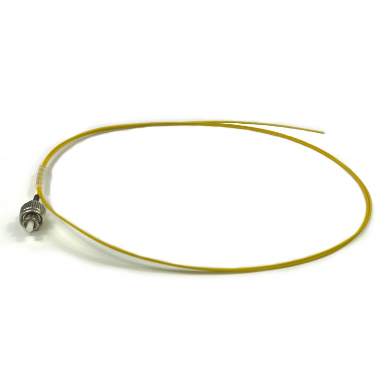 Pigtail fiberkabel single mode, FC-PC, 3m, 9 / 125my, gul, LSZH, Simplex