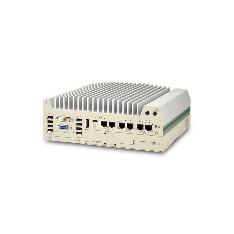 Fläktlös dator 12:e generationens Core™ Vägg-/Vesa-fäste Industriell PC, 6xLAN USB 3.2, i7, 79, i3 TPM 2.0