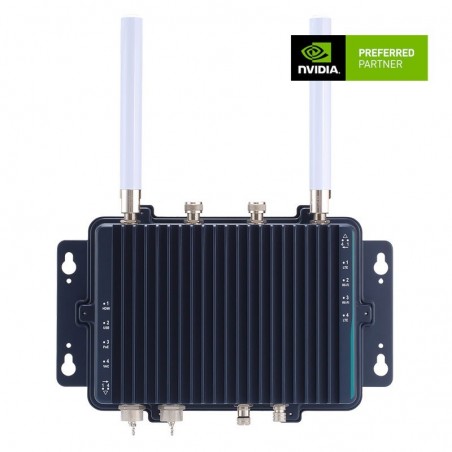 Robust IP67-klassad fläktlös Edge AI-system med NVIDIA® Jetson Xavier™ NX, HDMI, 1 GbE PoE, USB -30°C till +50°C