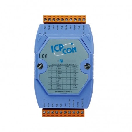 8x analoga ingångar, Modbus RTU, DCON, RS485, 10 - 30 VDC