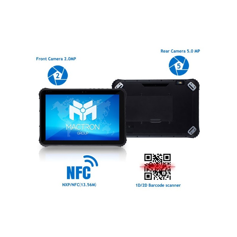 Robust 12,1" Tablet PC: Windows 10, IP65, streckkodsläsare