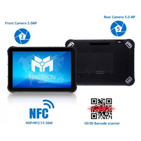 Robust 12,1" Tablet PC: Windows 10, IP65, streckkodsläsare
