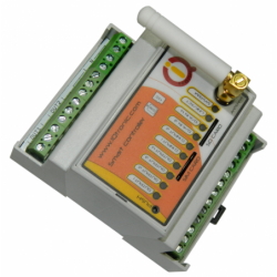 GSM-kontroll 2 reläutgångar, 2xMOS-utgång, 2x Analog 4x Digitala ingångar, 8x TemperaturmätningIQTD-GS440