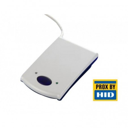 Mifare RFID-läsare med USB HID. Skrivbord med kortplats. Kan programmeras