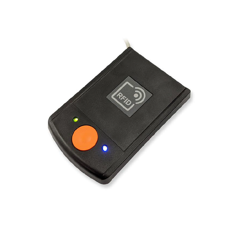 RFID NFC-läsare, 13,56MHz, USB, HID eller Virtual COM, ISO 14443A, 15693, NFC 1-4