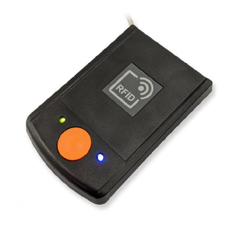 RFID NFC-läsare, 13,56MHz, USB, HID eller Virtual COM, ISO 14443A, 15693, NFC 1-4