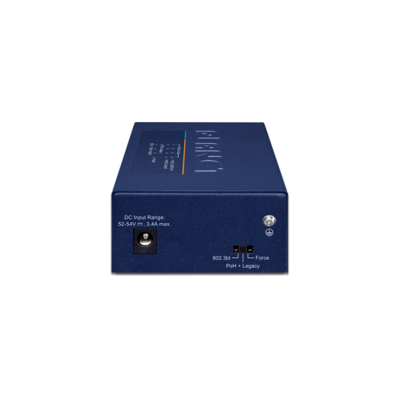 4-portars Multi-Gigabit 802.3bt PoE++ 90 Watt Injector Hub. Effektbudgeten är 160 watt