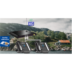 GSM / 4G LTE med analog telefonlinje för PABX eller telefonapparat. Ersätter fast telefonabonnemang - Binär Teknik AB