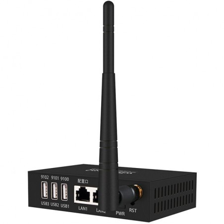 4-portars virtuell usb-server för Wi-Fi