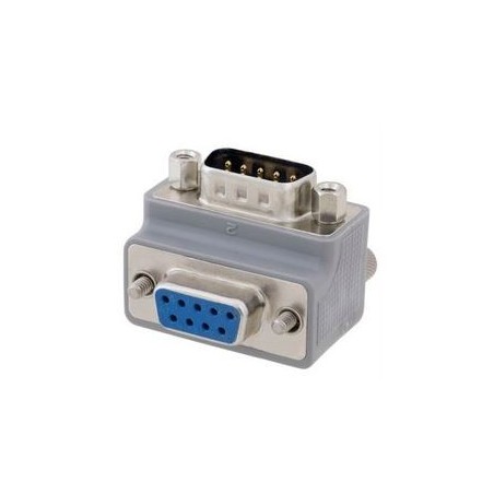 Seriell COM-kontakt vinklad SUB-D db9 90º grader hane adapter DG909MF2-P L-COM