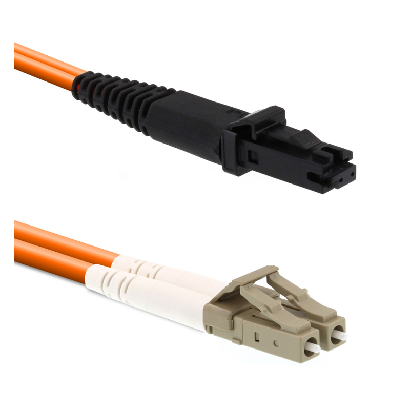 MTRJ till LC fiberoptisk kabel 2M MM Multi Mode