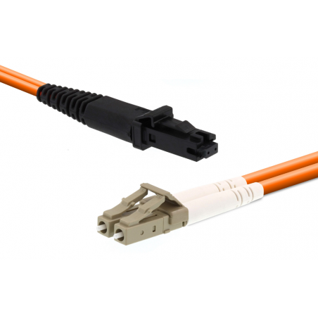 MTRJ till LC fiberoptisk kabel 2M MM Multi Mode