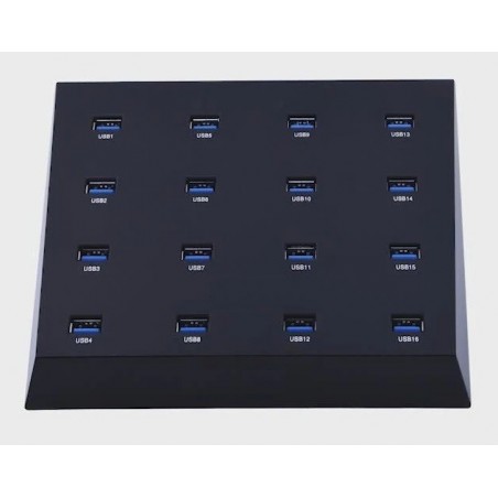 16-portars USB 3.0 HUB bra för duplicering av flera lagringsmedia