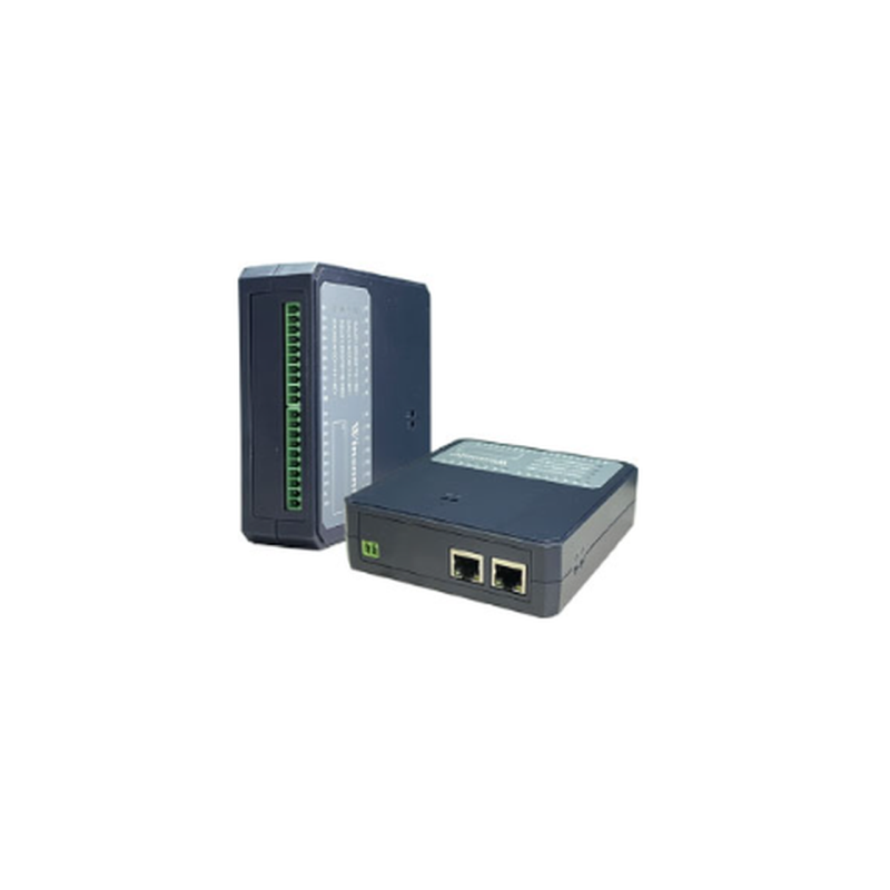 4 x Analog ingång, 4 x Analog utgång, 0-10V, 0-20mA, 12/16bit. MODBUS TCP/IP. Med peer-to-peer-läge