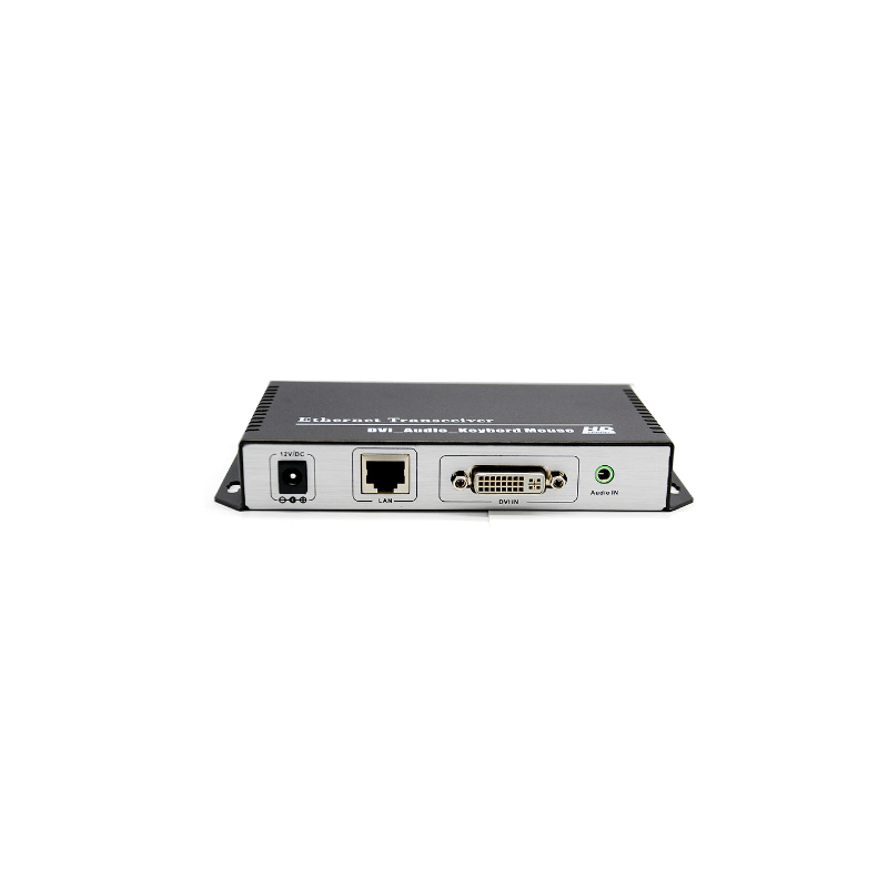 DVI KVM Extender 1080p upp till 120m över Cat 6-kabel eller TCP/IP. USB-tangentbord och mus