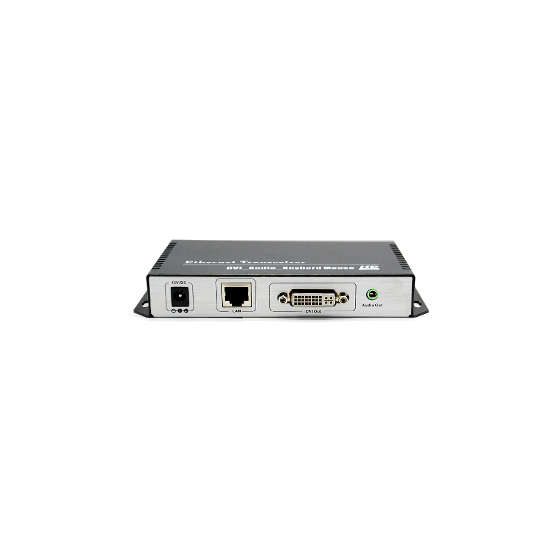 DVI KVM Extender 1080p upp till 120m över Cat 6-kabel eller TCP/IP. USB-tangentbord och mus